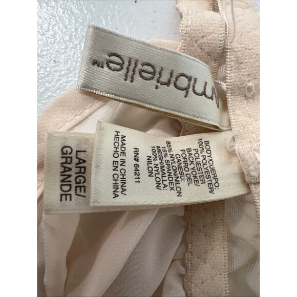 Ambrielle Slip Dress Womens‎ LPink Lace Babydoll Romantic Fairycore  Y2K - Picture 7 of 8